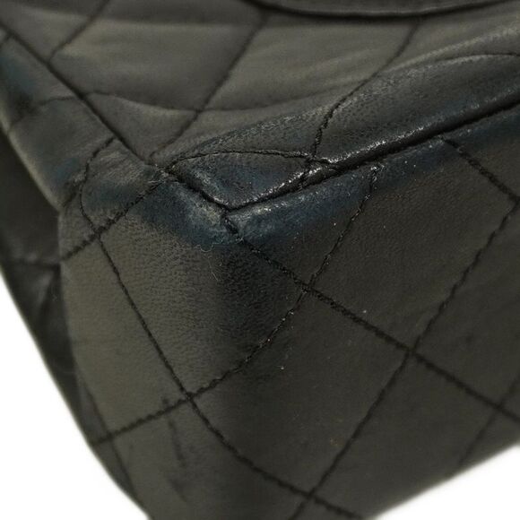 Chanel Shoulder Bag Matelasse Paris Limited Lambskin Black Gold Silver Hardware - Picture 6 of 10